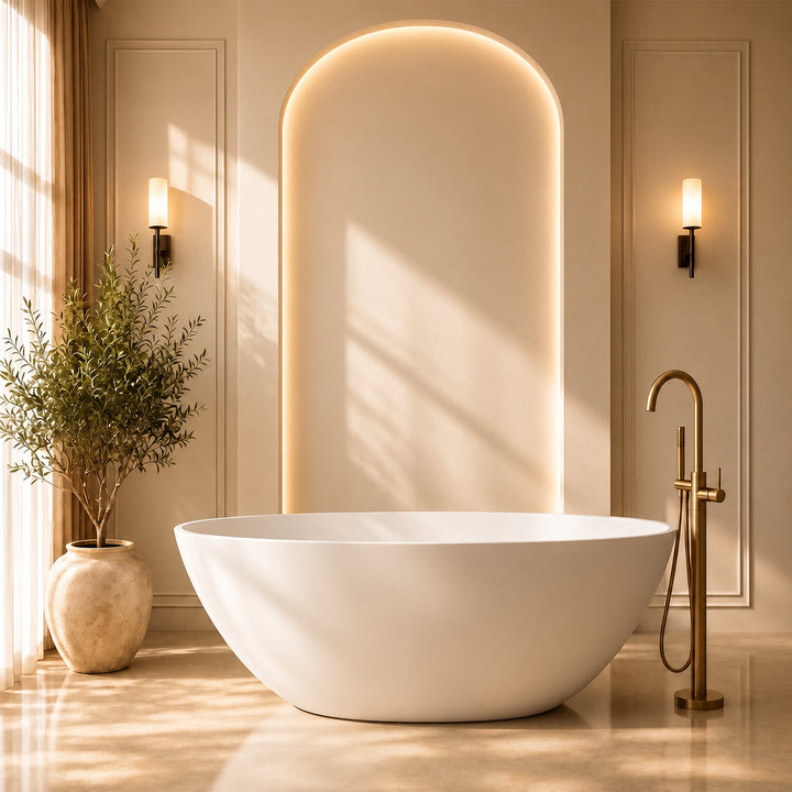 Matteo Oval 1600 Freestanding Bath (1600 x 705)