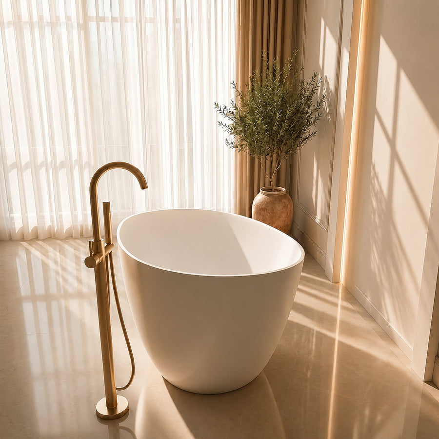 Matteo Oval 1600 Freestanding Bath (1600 x 705)
