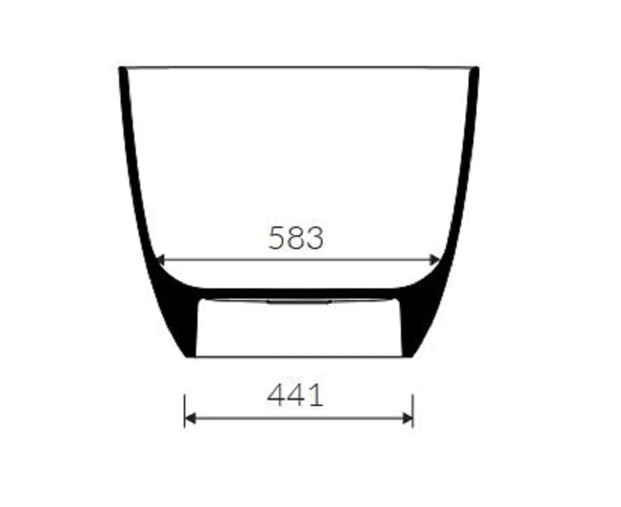 Matteo Oval 1600 Freestanding Bath (1600 x 705)