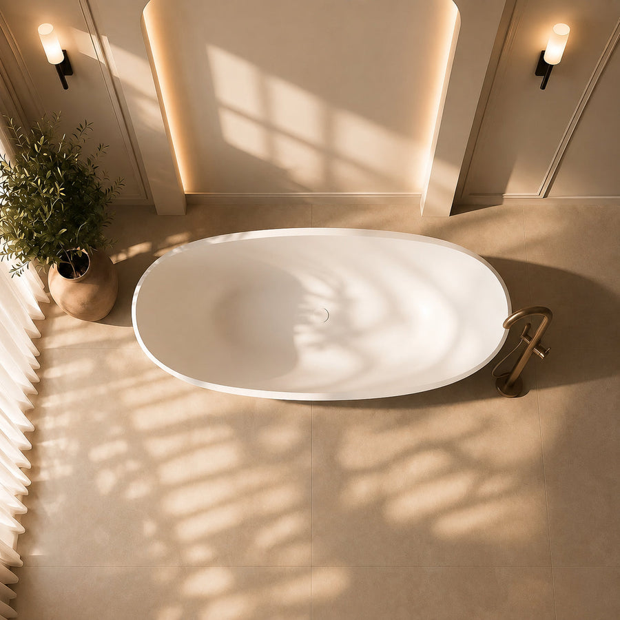 Maurice Oval Freestanding Stone Bath (1680 x 760)