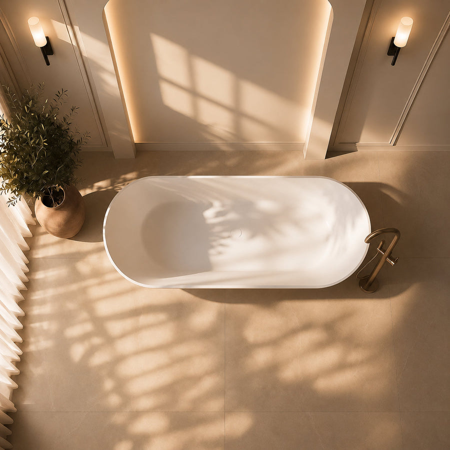 Pedro Stone Freestanding Bath (1690 x 685)