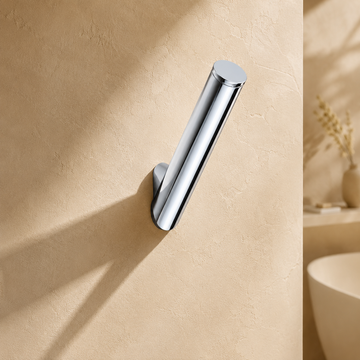 Lia Wall Mounted Robe & Towel Hook - Chrome
