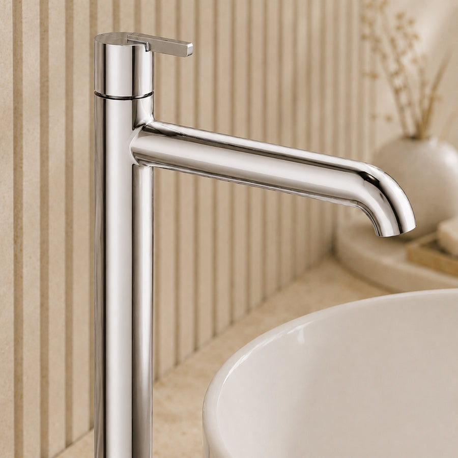 Lia Top Mount Tall Basin Mixer - Chrome