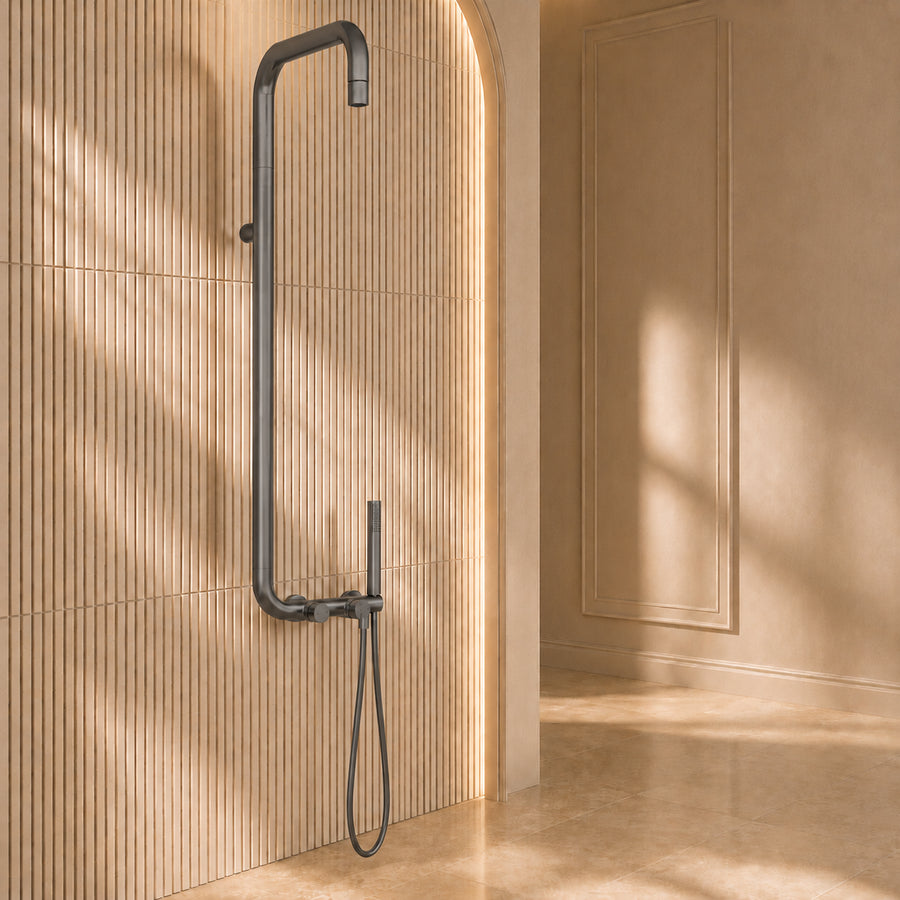 Lia Elegante Shower Column with Shower Mixer - Titanium