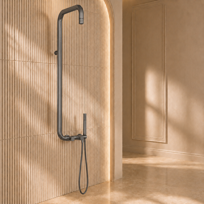 Lia Elegante Shower Column with Shower Mixer - Titanium