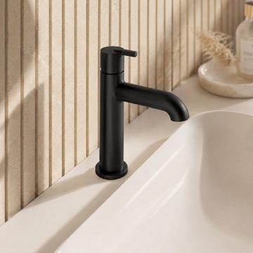 Lia Top Mount Basin Mixer - Black
