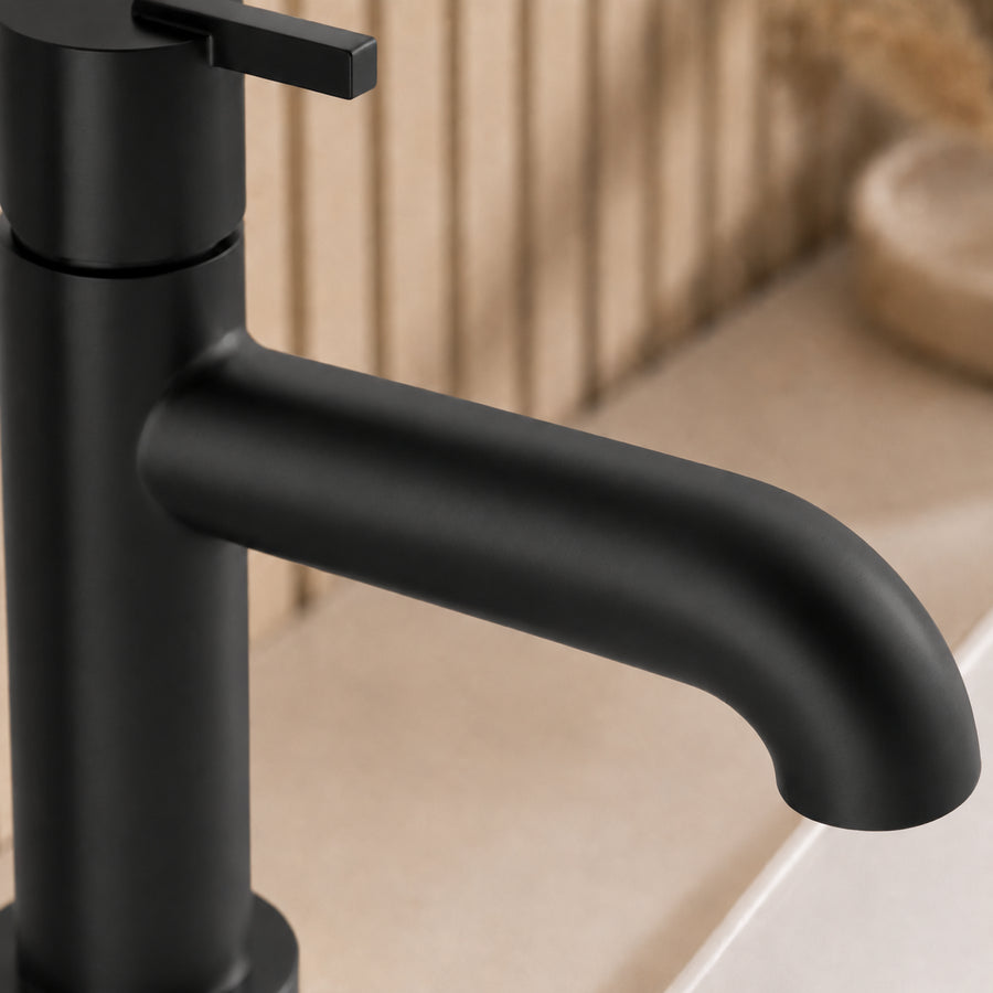 Lia Top Mount Basin Mixer - Black