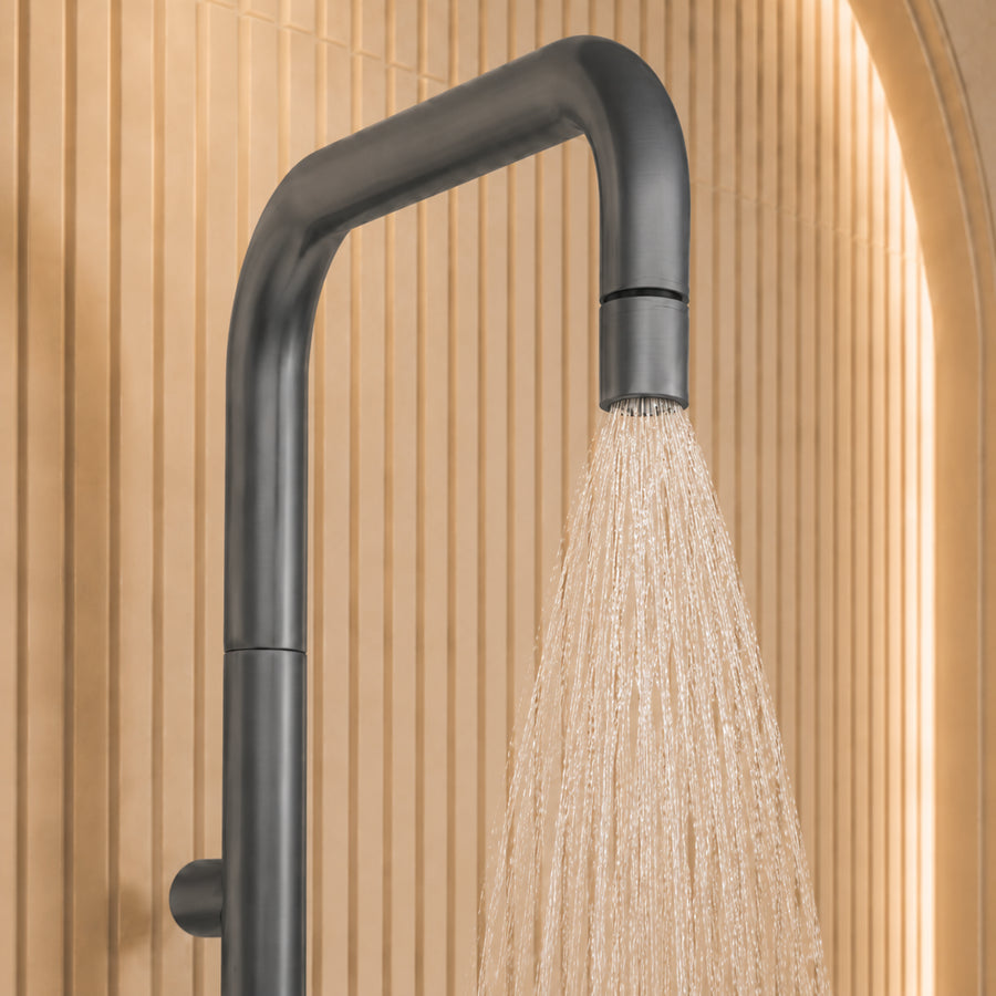 Lia Elegante Shower Column with Shower Mixer - Titanium