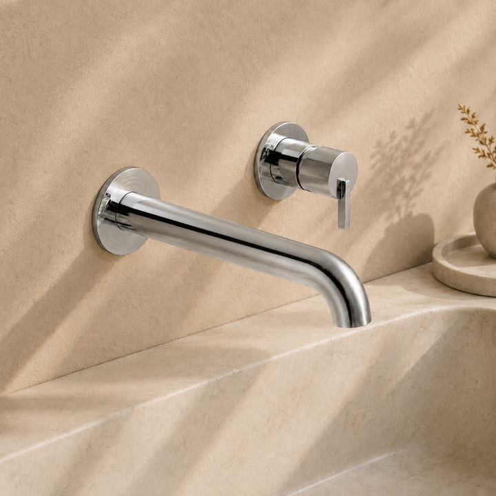 Lia Wall Mounted Basin Mixer - Chrome