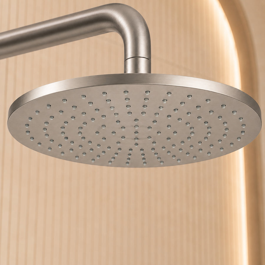 Lia Luxor Concealed Shower Set with Shower Mixer - Brushed Steel