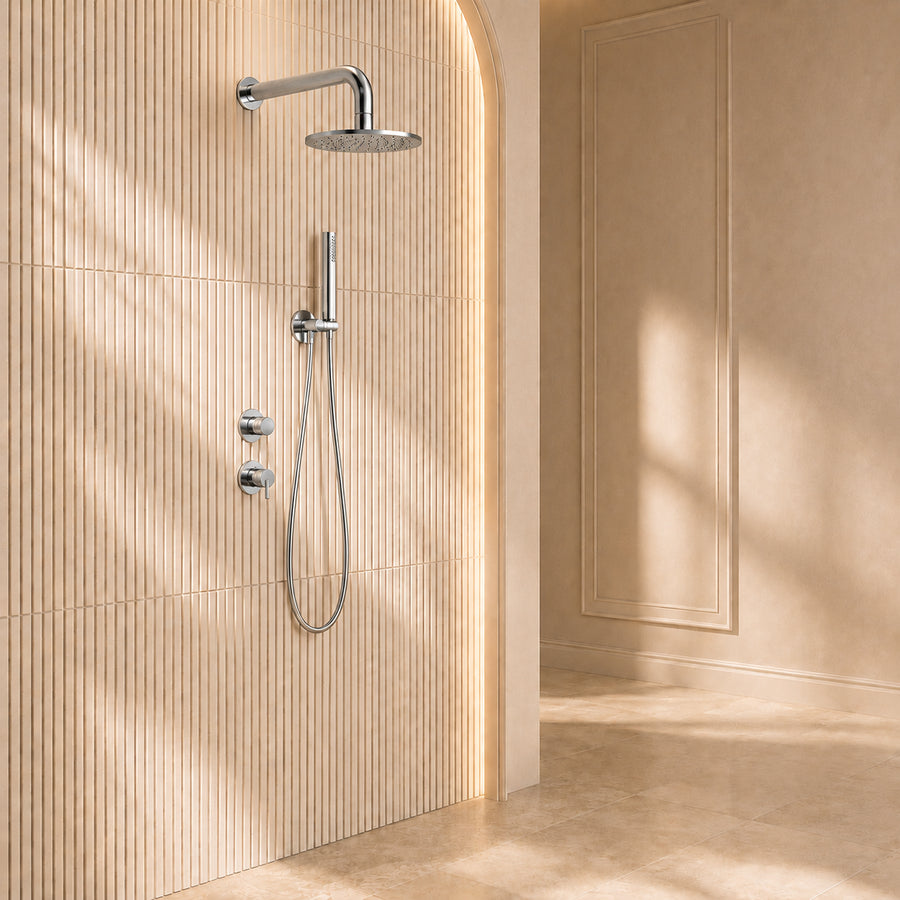 Lia Luxor Concealed Shower Set with Shower Mixer - Chrome