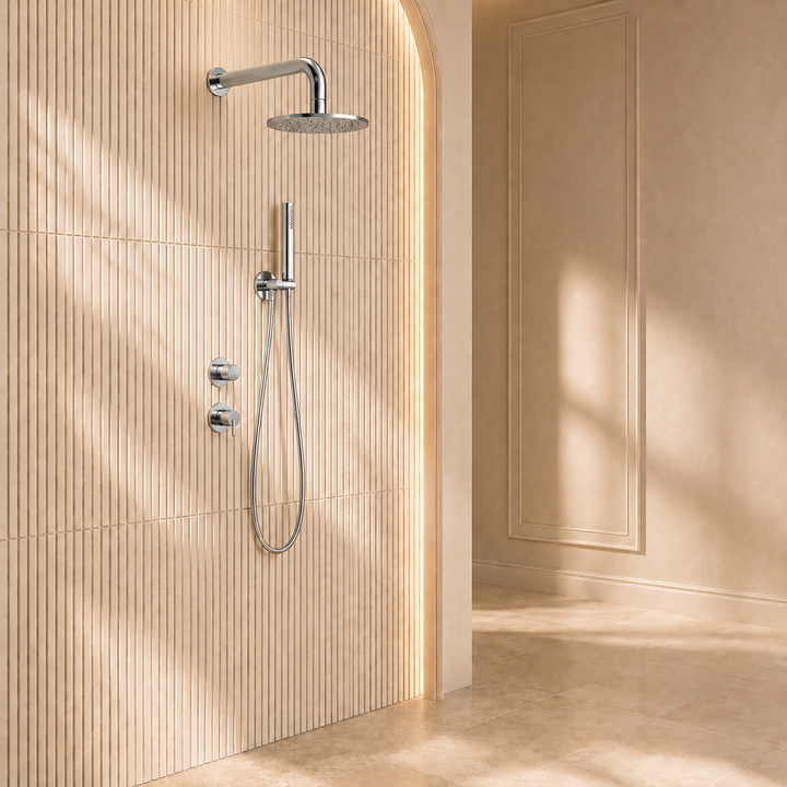 Lia Luxor Concealed Shower Set with Shower Mixer - Chrome