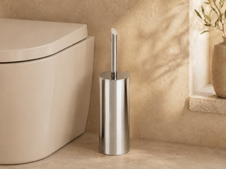 Lia Freestanding Toilet Brush - Chrome