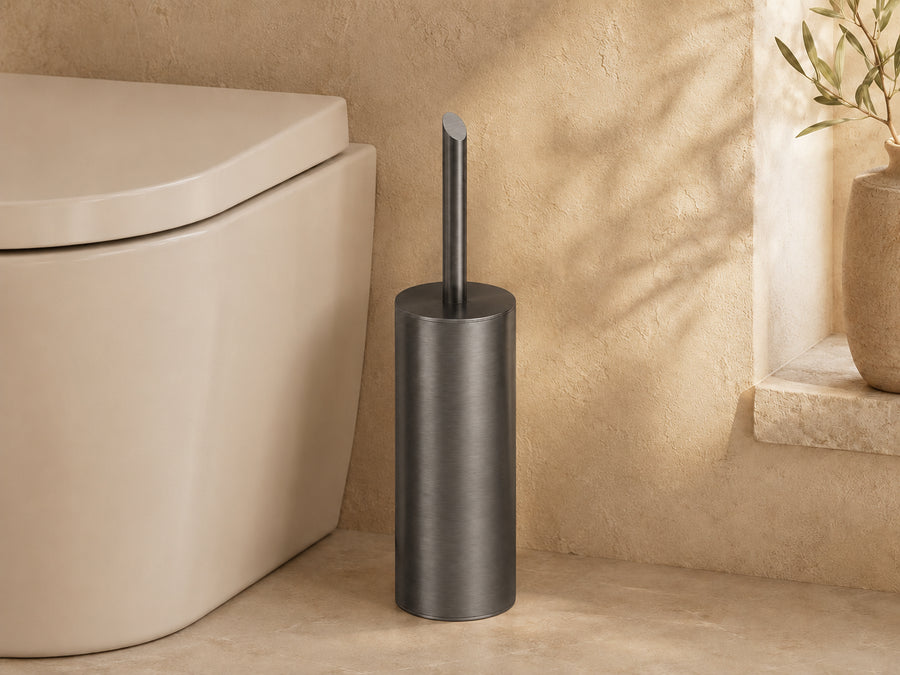 Lia Freestanding Toilet Brush - Titanium