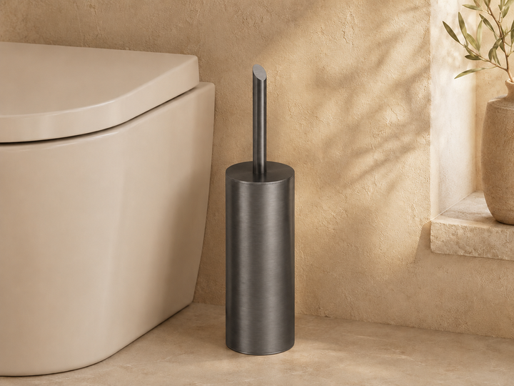 Lia Freestanding Toilet Brush - Titanium