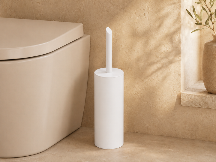 Lia Freestanding Toilet Brush - White