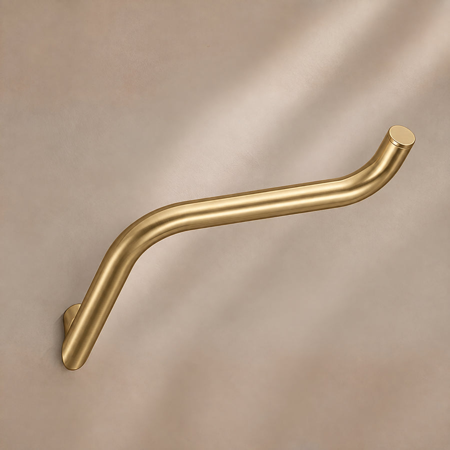 Wall-mounted Toilet Roll Holder - Brushed Gold