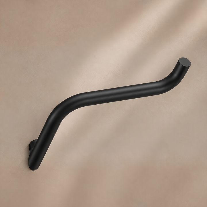 Wall-mounted Toilet Roll Holder - Black