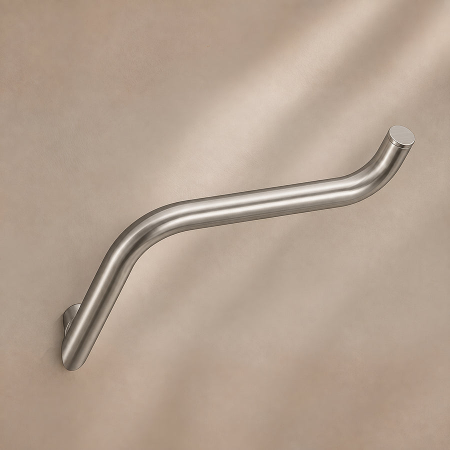 Wall-mounted Toilet Roll Holder - Brushed Steel