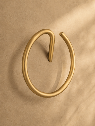 Lia Towel Ring - Brushed Gold