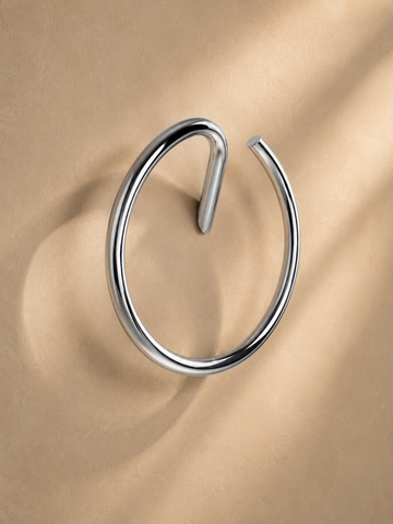 Lia Towel Ring - Chrome
