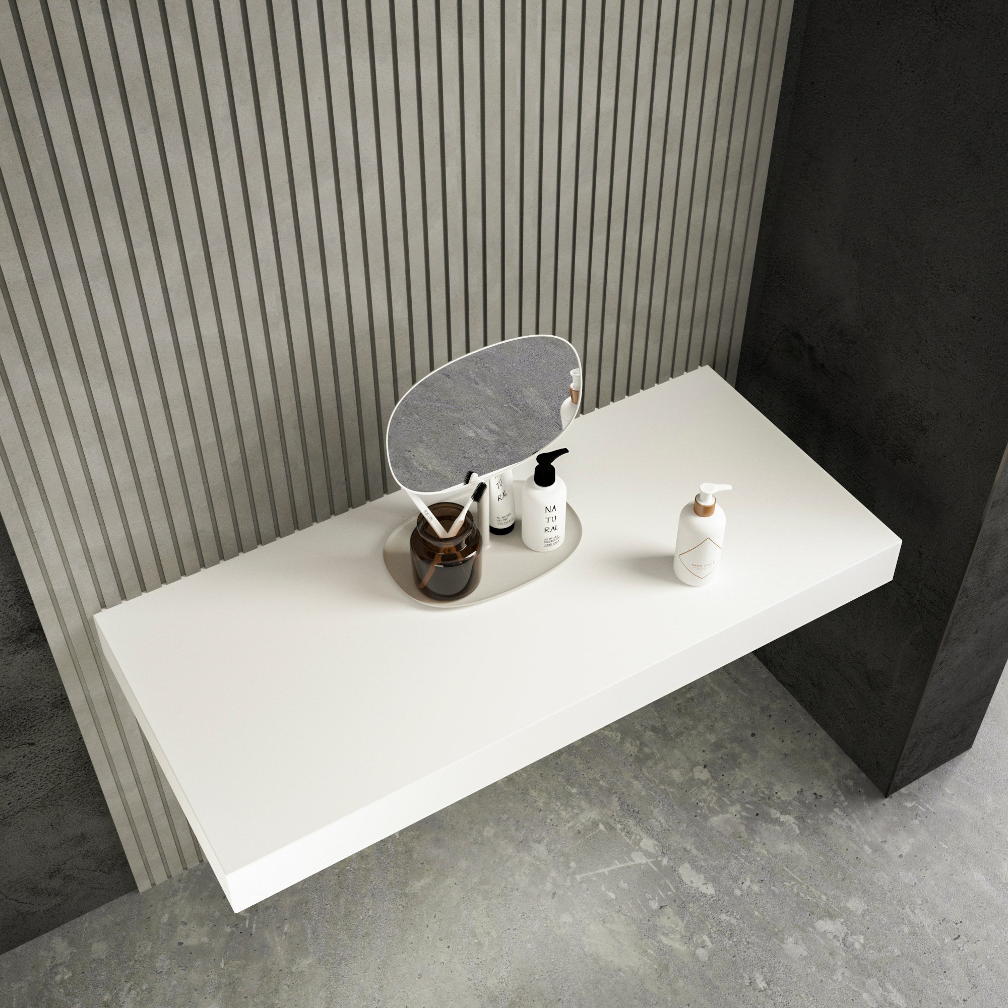 Levantar White Countertop 1210 top view