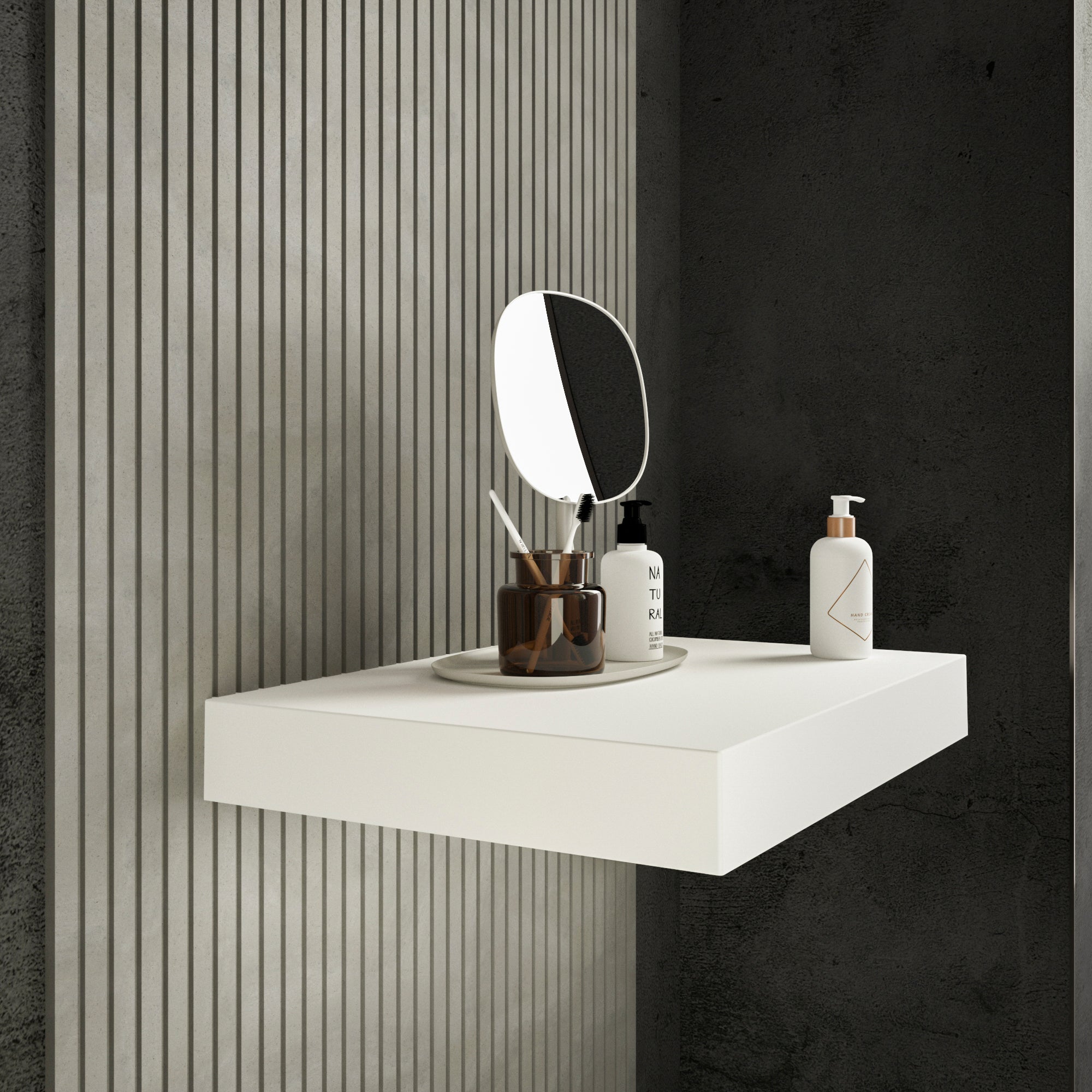 Levantar White Countertop 610 left hand side view