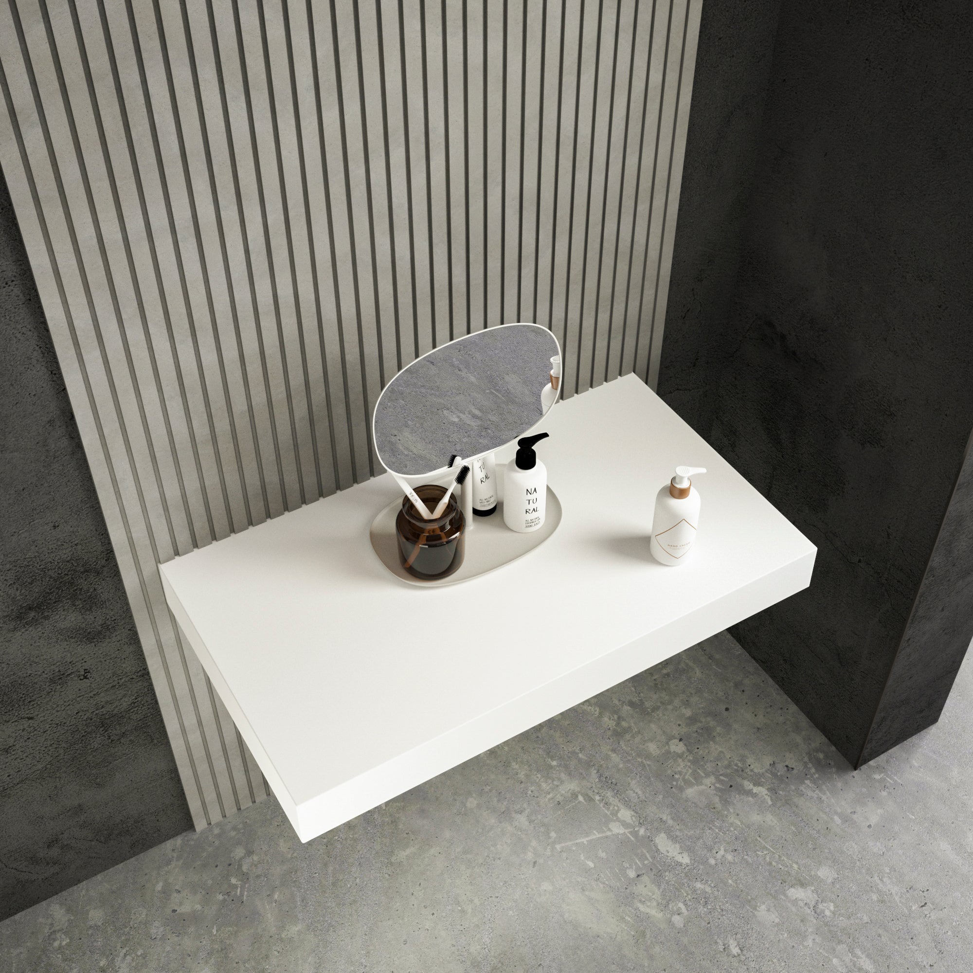 Levantar White Countertop 810 top view