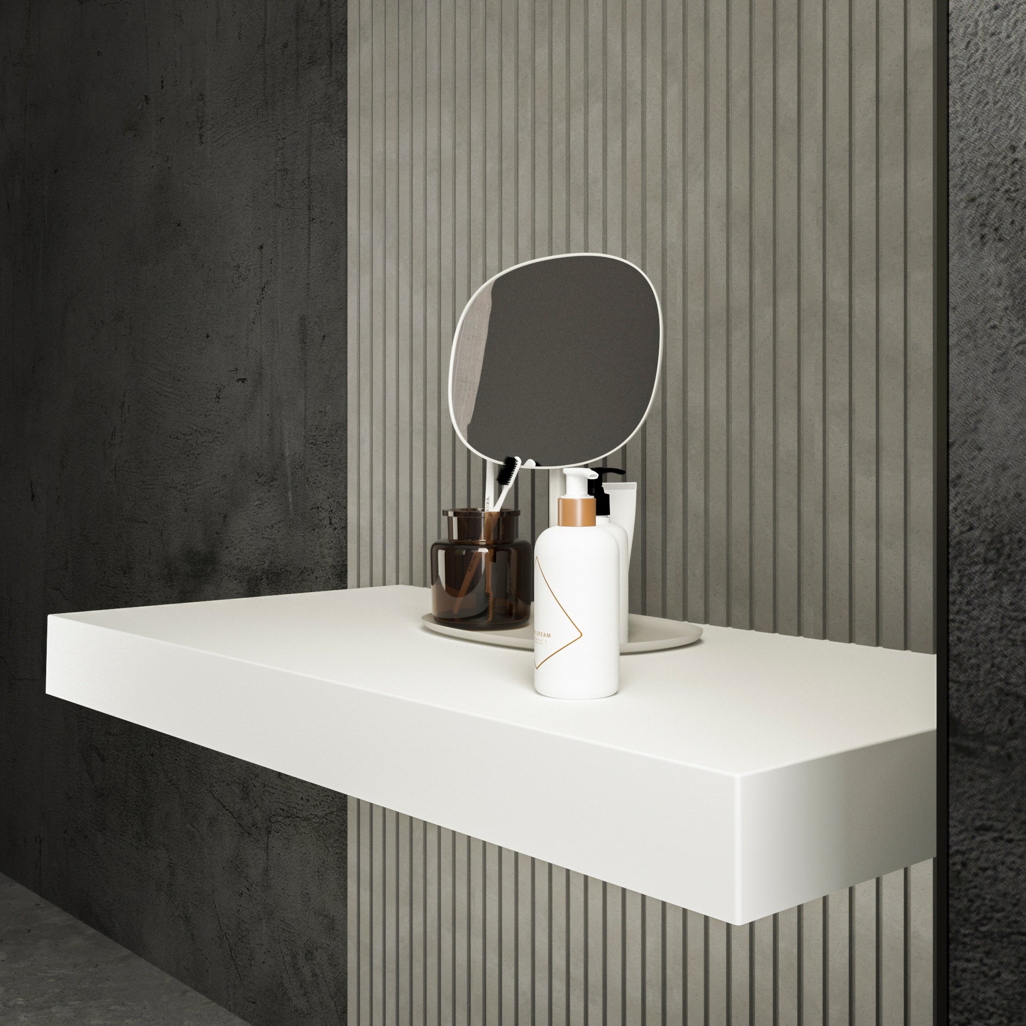 Levantar White Countertop 910 right hand side view