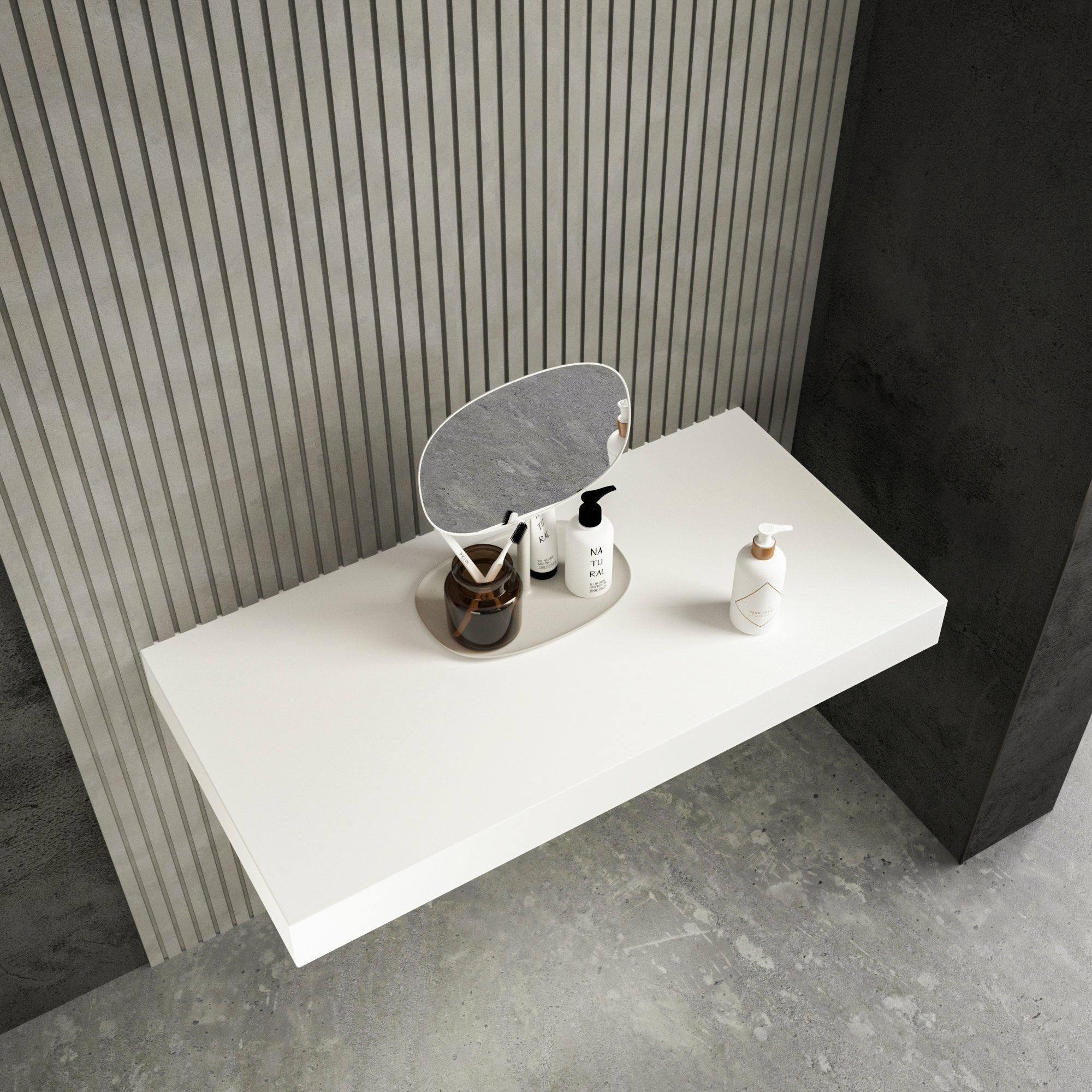 Levantar White Countertop 910 top view