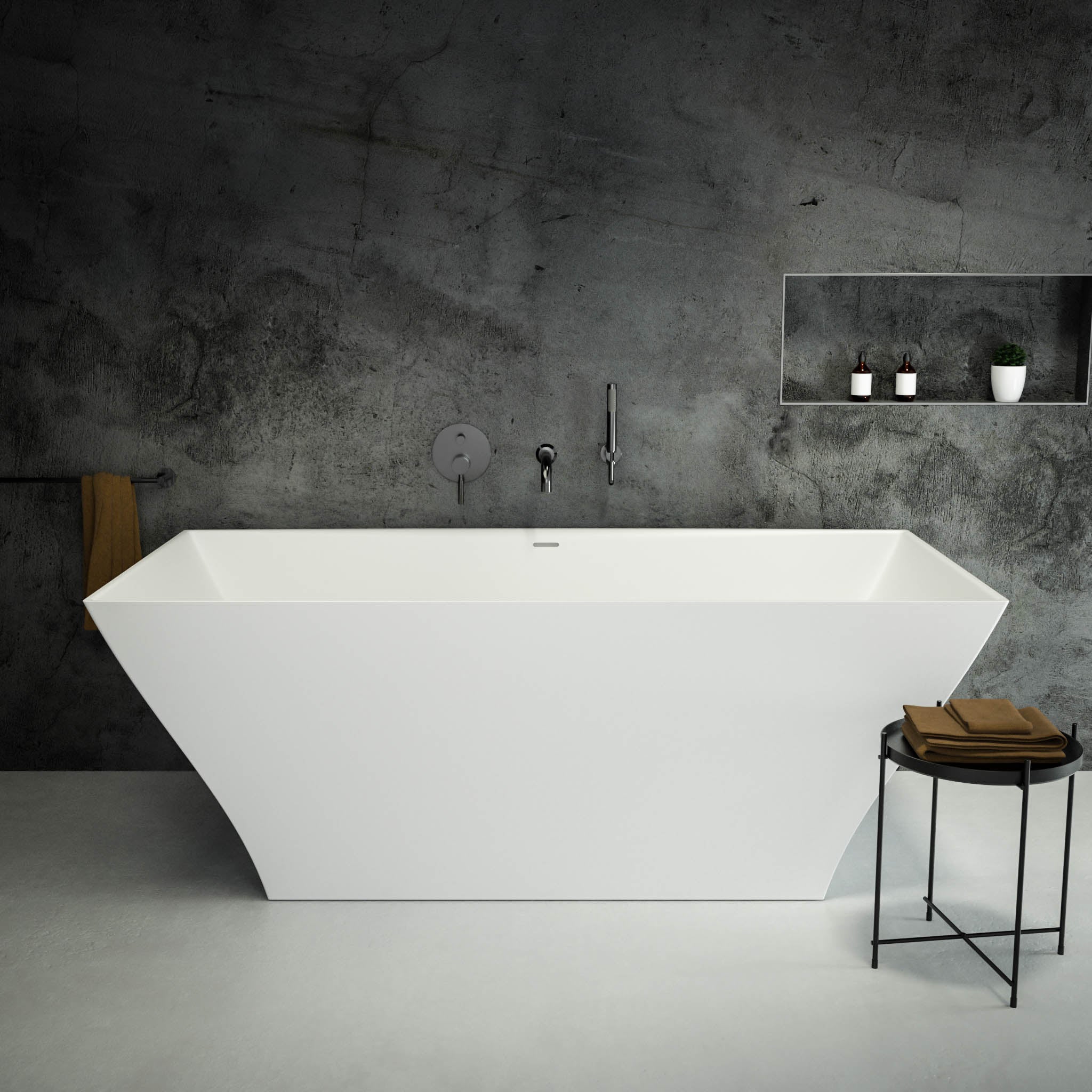Cuadrato Freestanding Stone Bath 1680