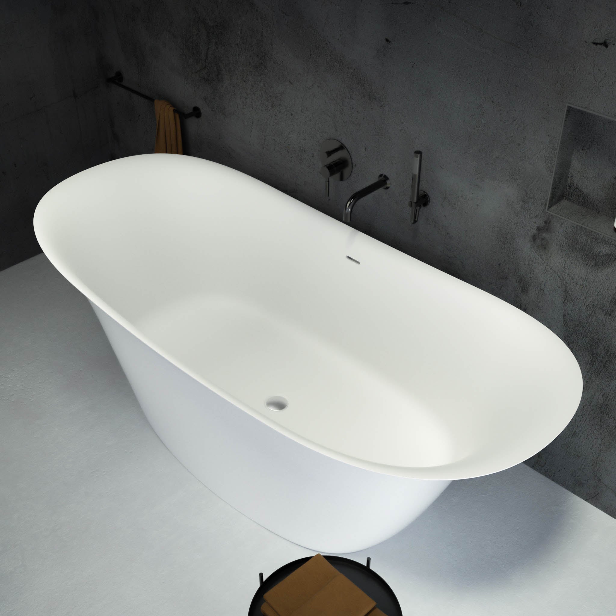 Lamina Freestanding Oval Bath 1830 - top view
