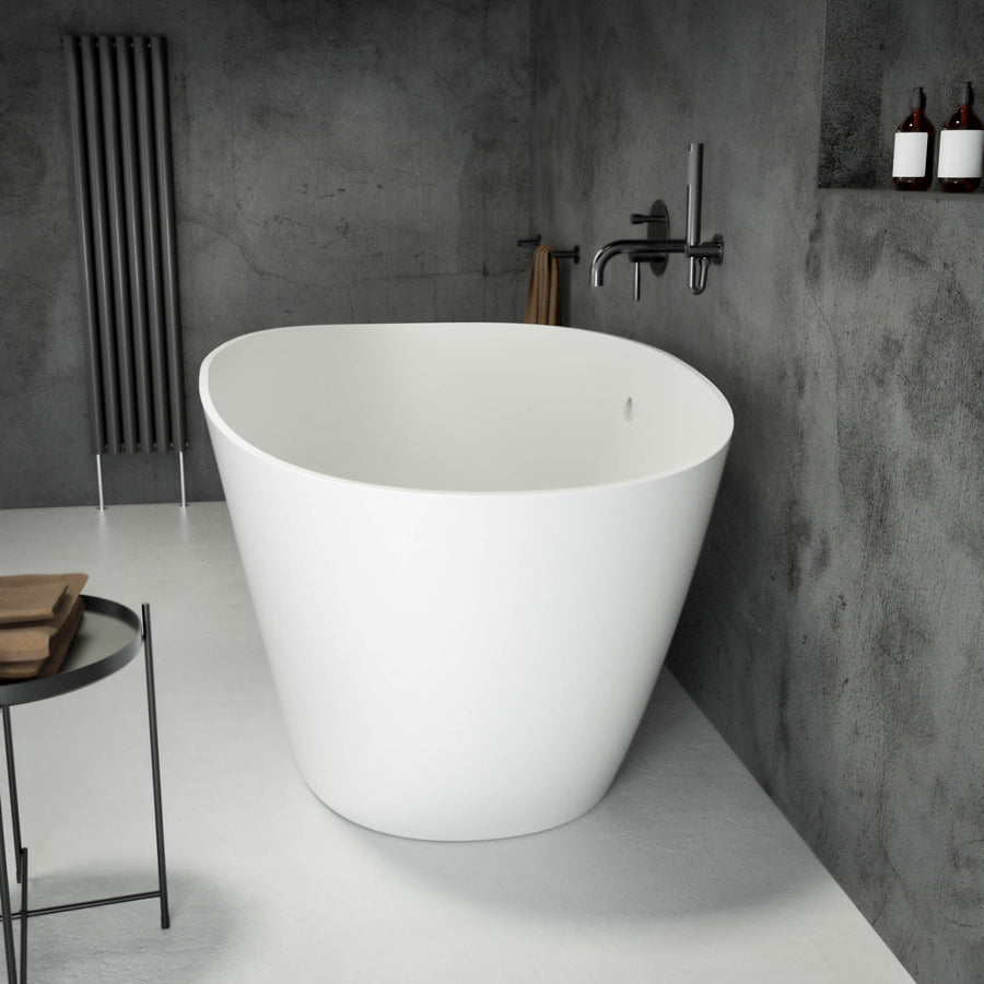Soltar Freestanding Oval Stone Bath 1700 side view