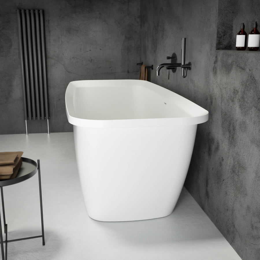 Cambio Freestanding Stone Bath 1700 - side view