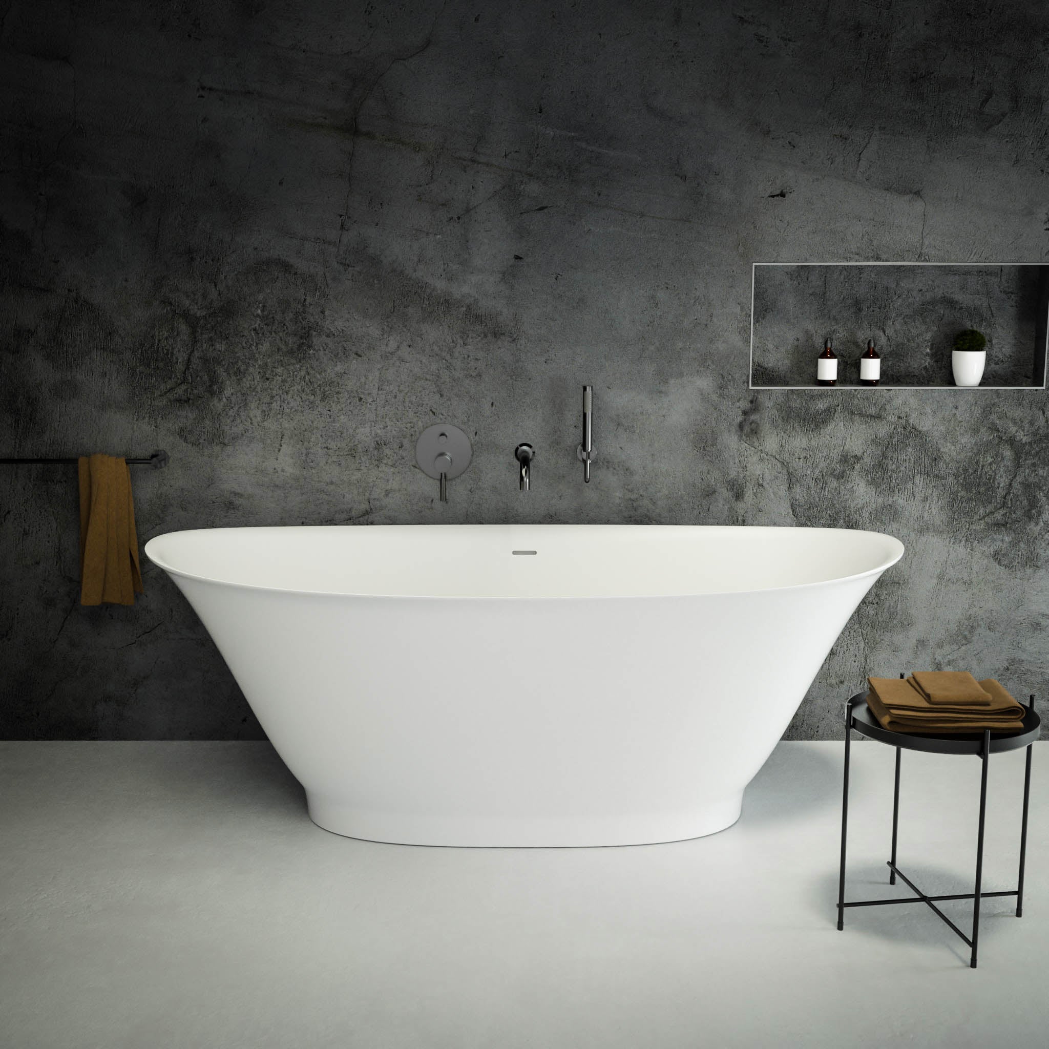 Campana Freestanding Oval Stone Bath 1630