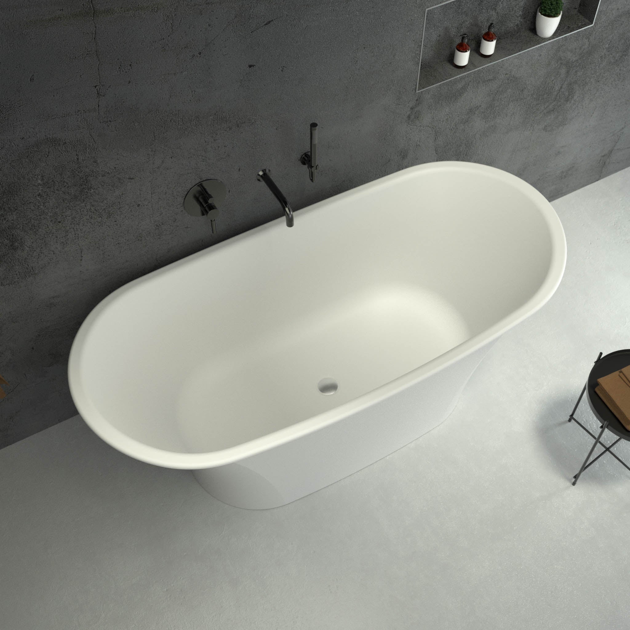 Granada Freestanding Oval Bath 1580 - top view 2